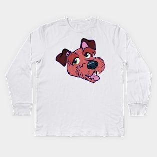 Mutt Dog Design Kids Long Sleeve T-Shirt